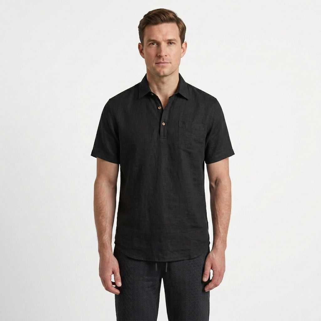 Relaxed Coastal Polo Shirt For Men