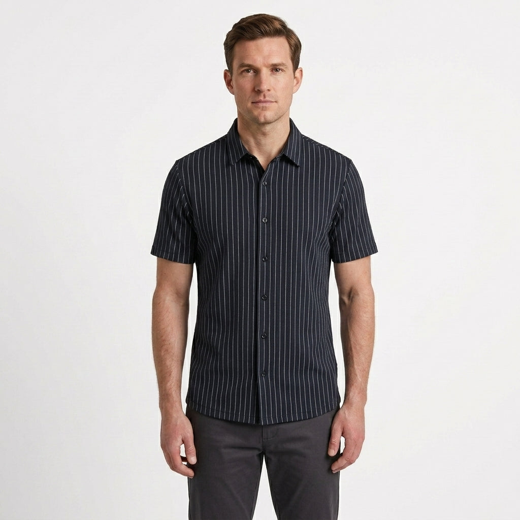 Tailored Striped Polo Shirt For Men