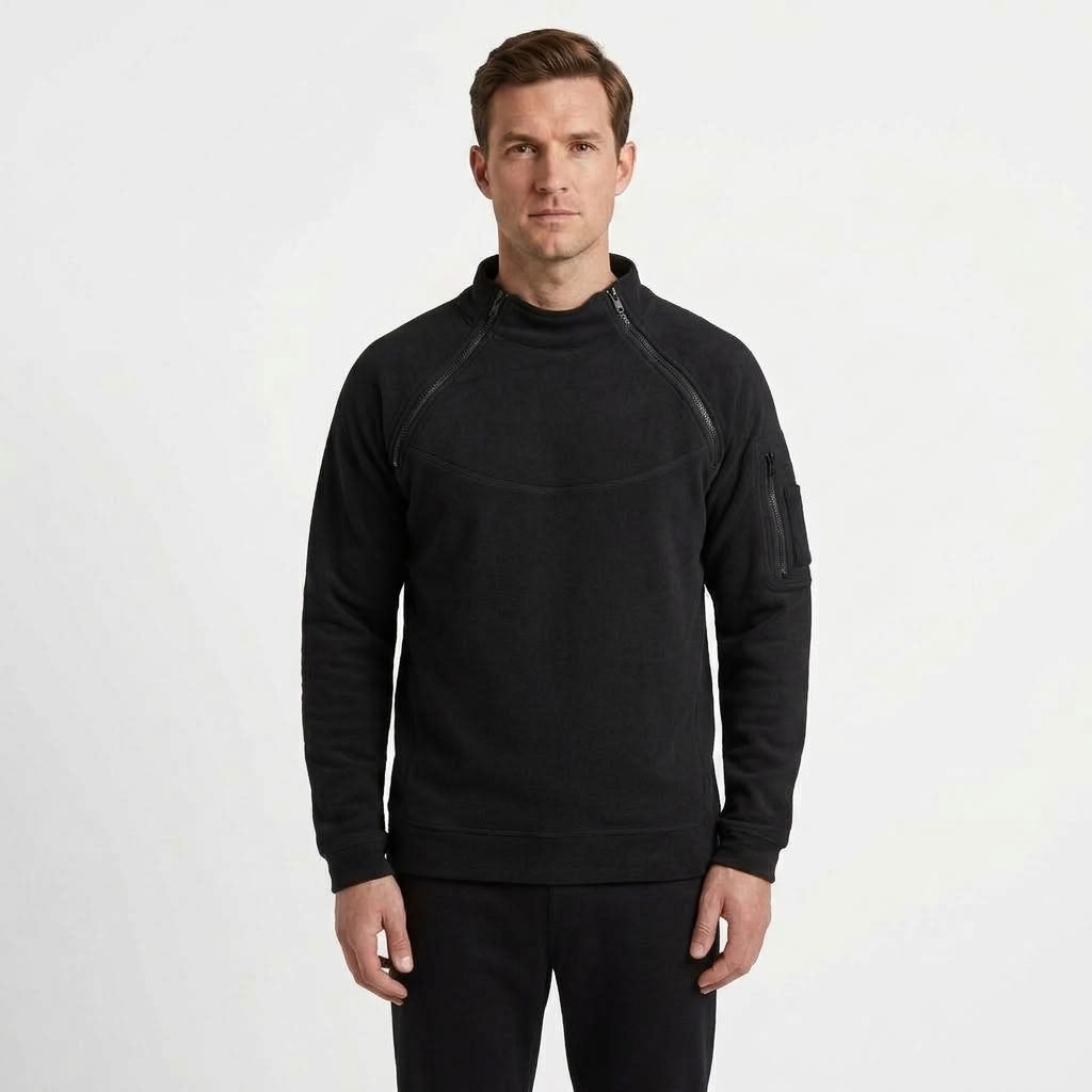 Loose Collar Outdoor Sweater For Men