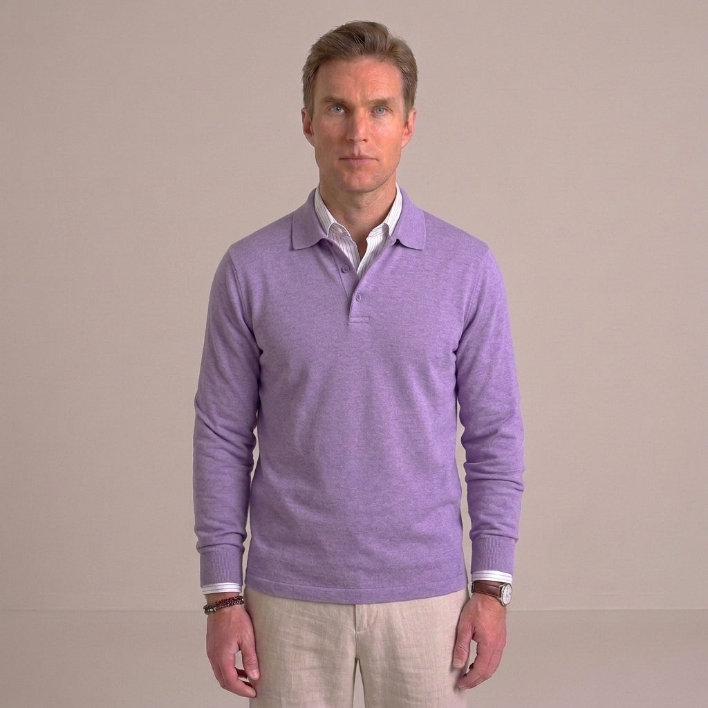 Classic Polo Sweater For Men
