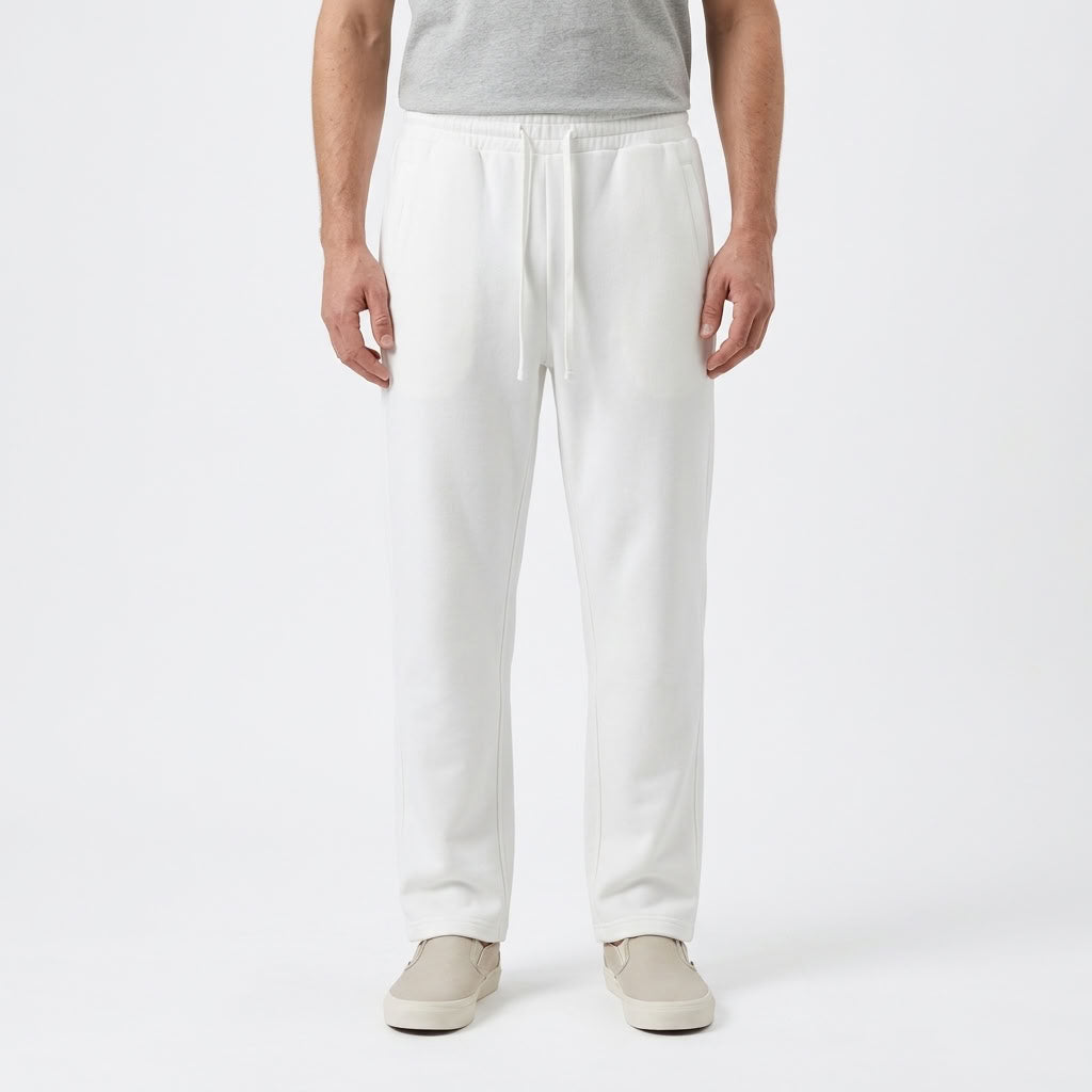 Fleece Lined Straight Leg Sweatpants For Men