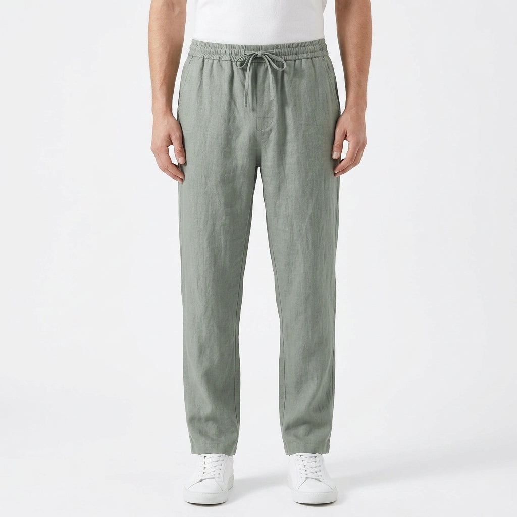 Tailored Linen Resort Pants For Men