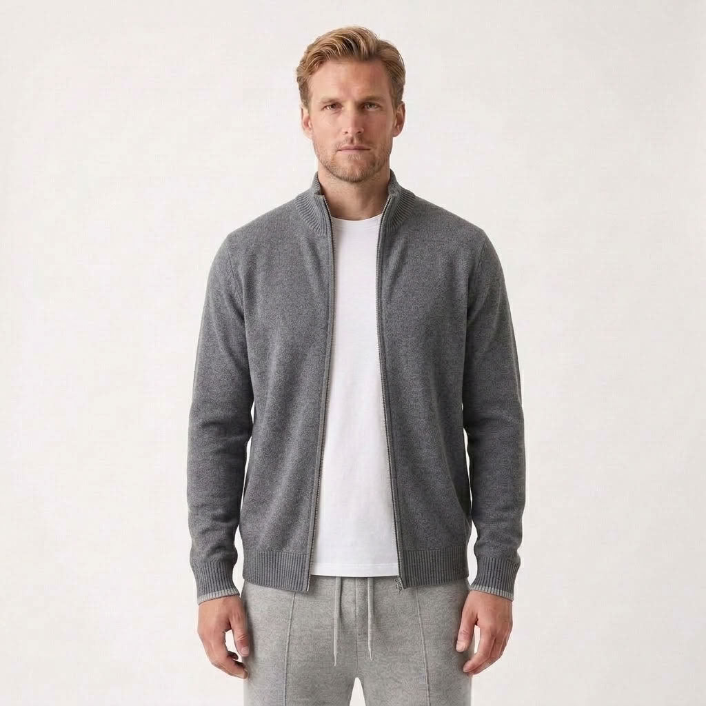 Tailored Button Cardigan For Men