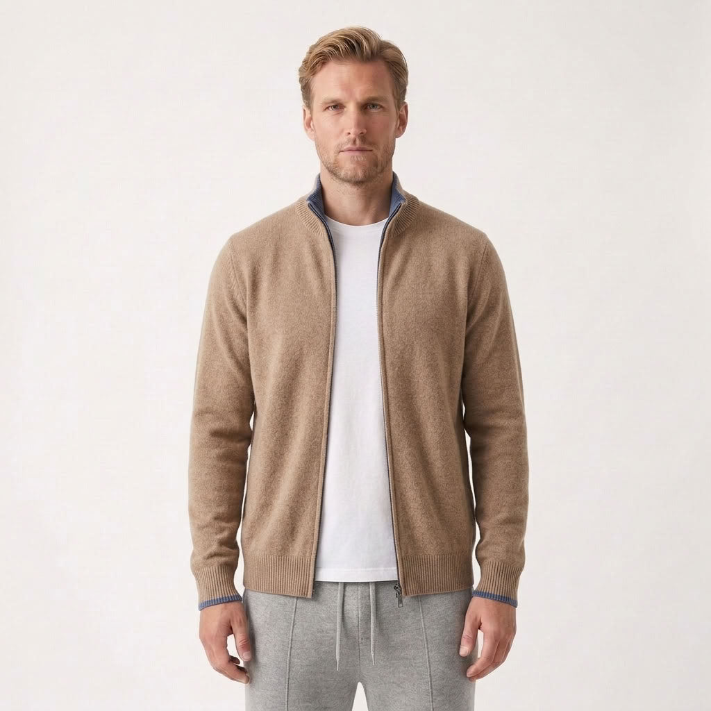 Tailored Button Cardigan For Men