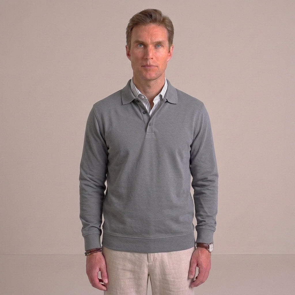 Classic Polo Sweater For Men