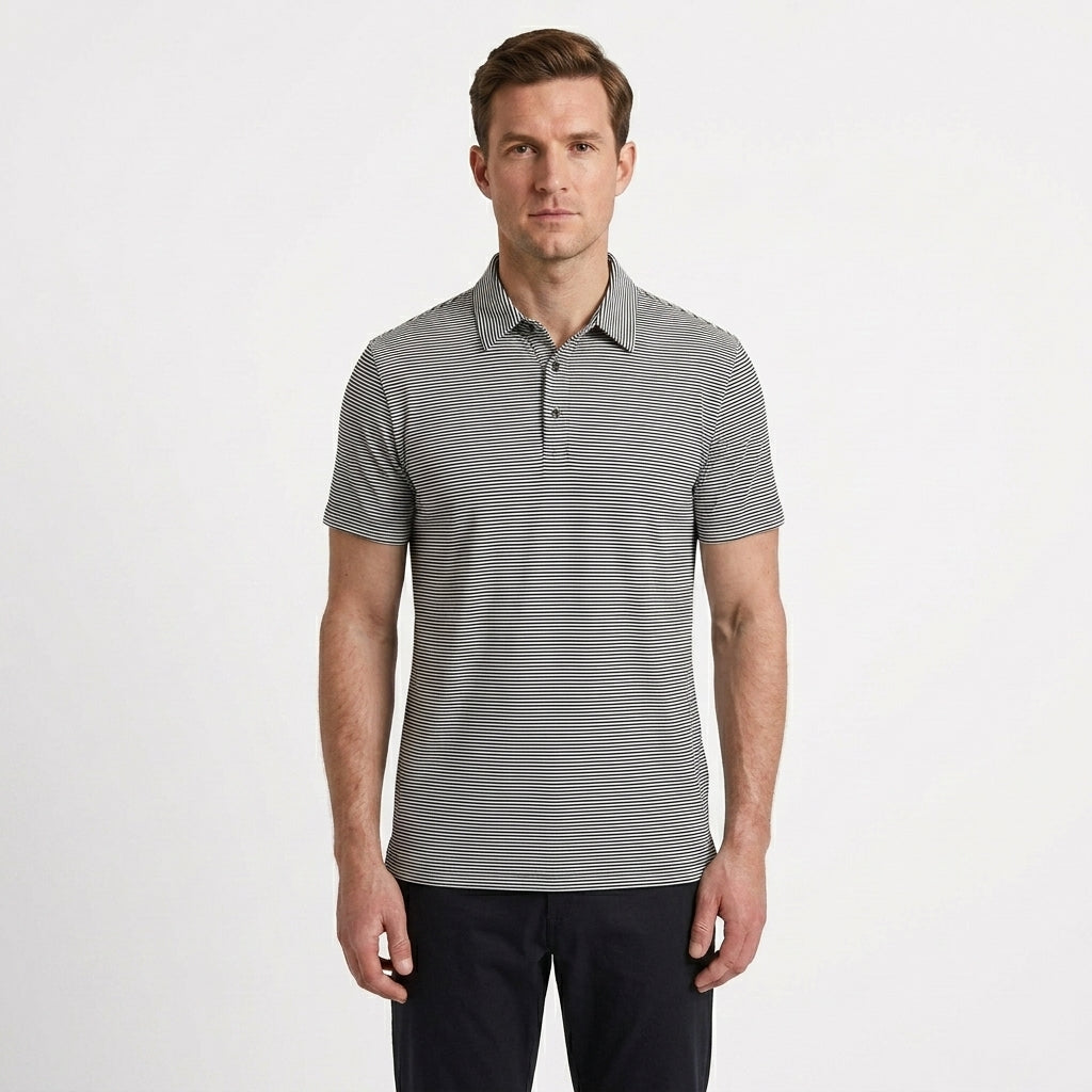 Heritage Stripe Polo Shirt For Men