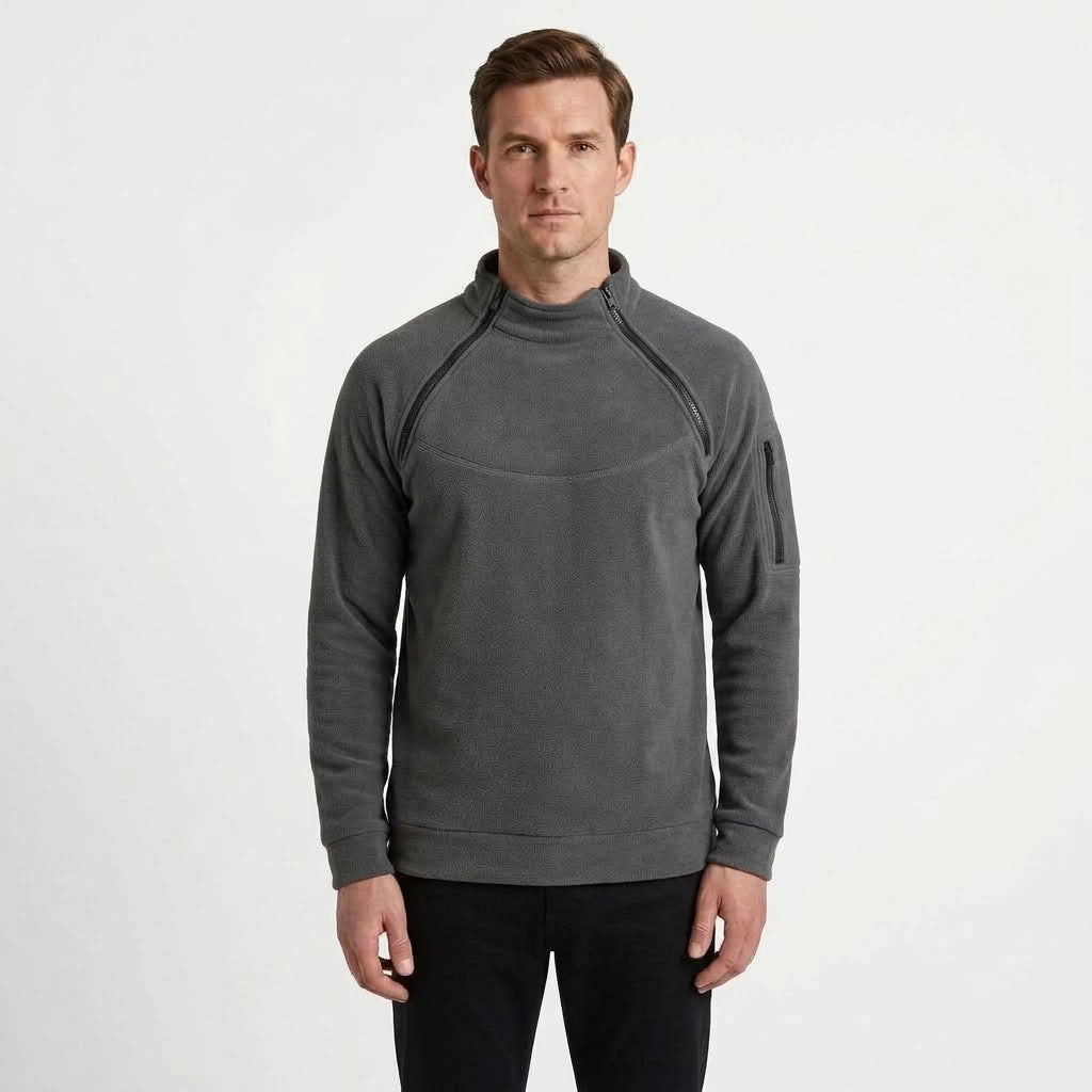 Loose Collar Outdoor Sweater For Men