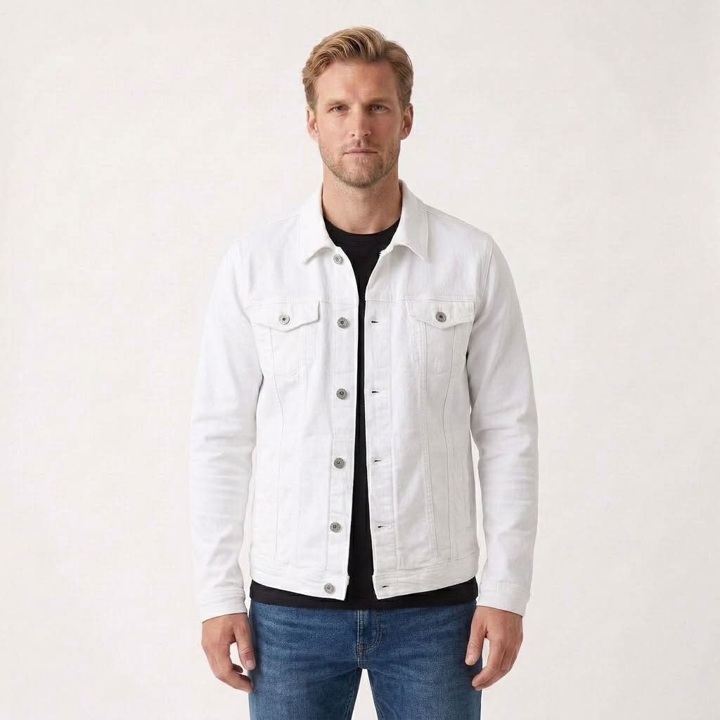 Tailored Street Denim Jacket For Men