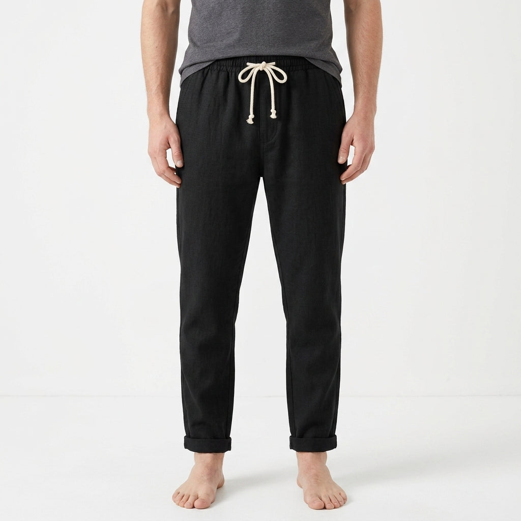 Tailored Linen Resort Trousers For Men