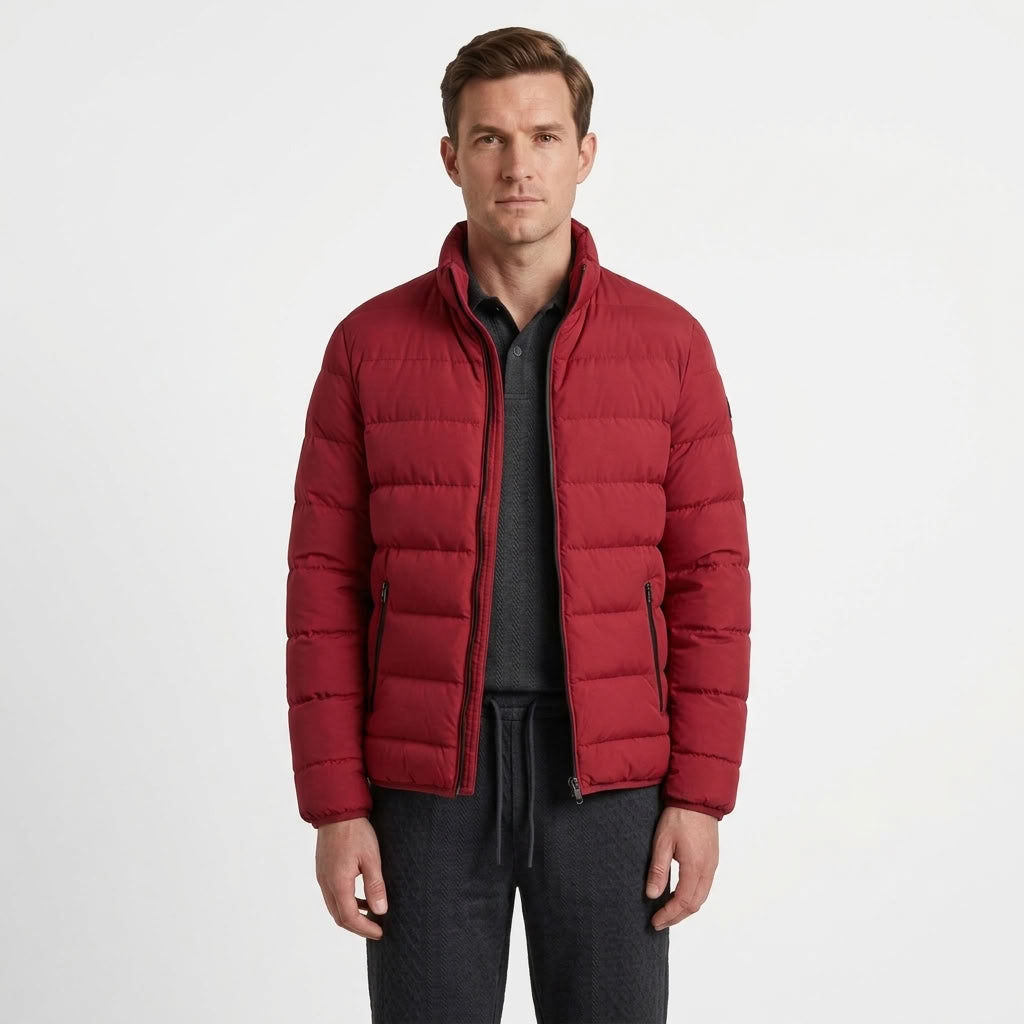 Thickened Stand Collar Winter Jacket For Men