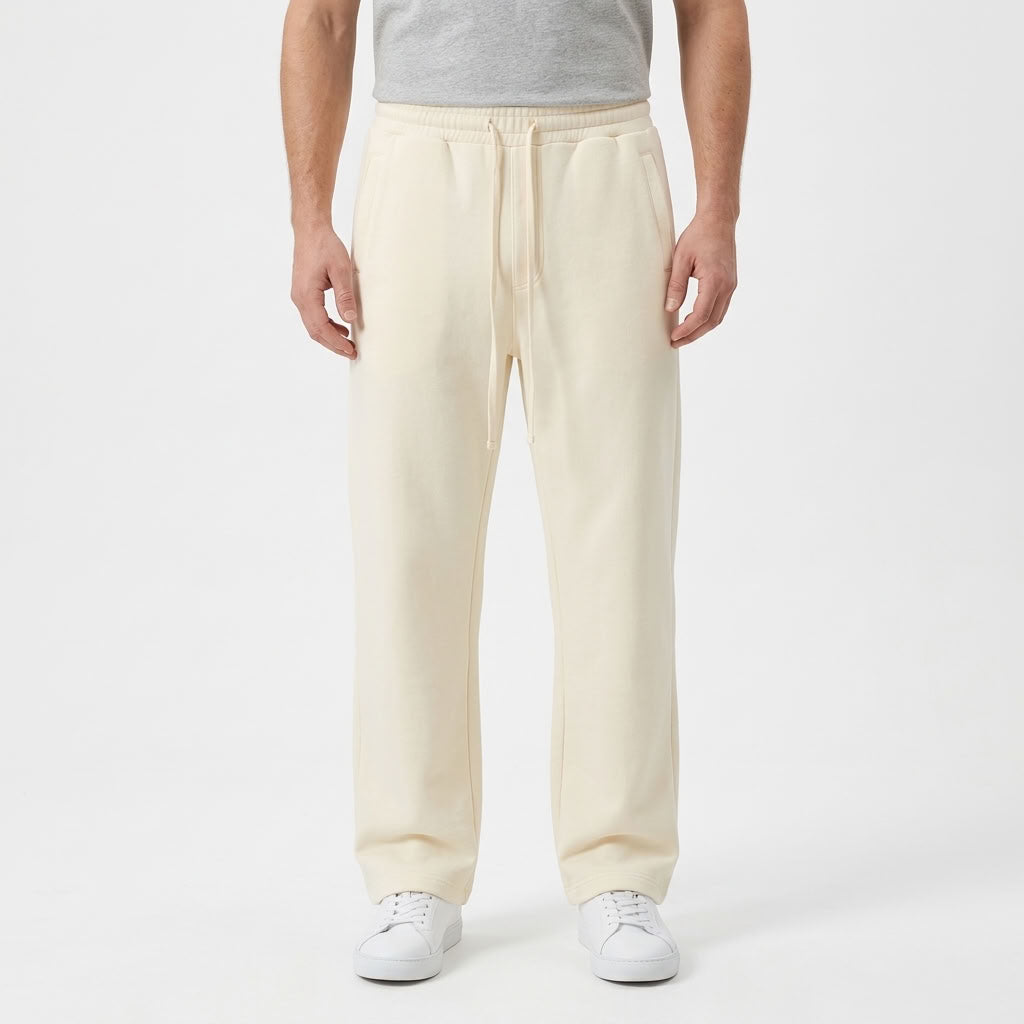 Fleece Lined Straight Leg Sweatpants For Men
