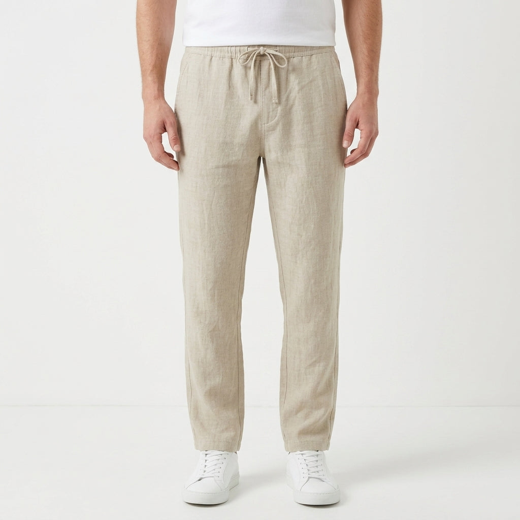 Relaxed Linen Casual Pants For Men