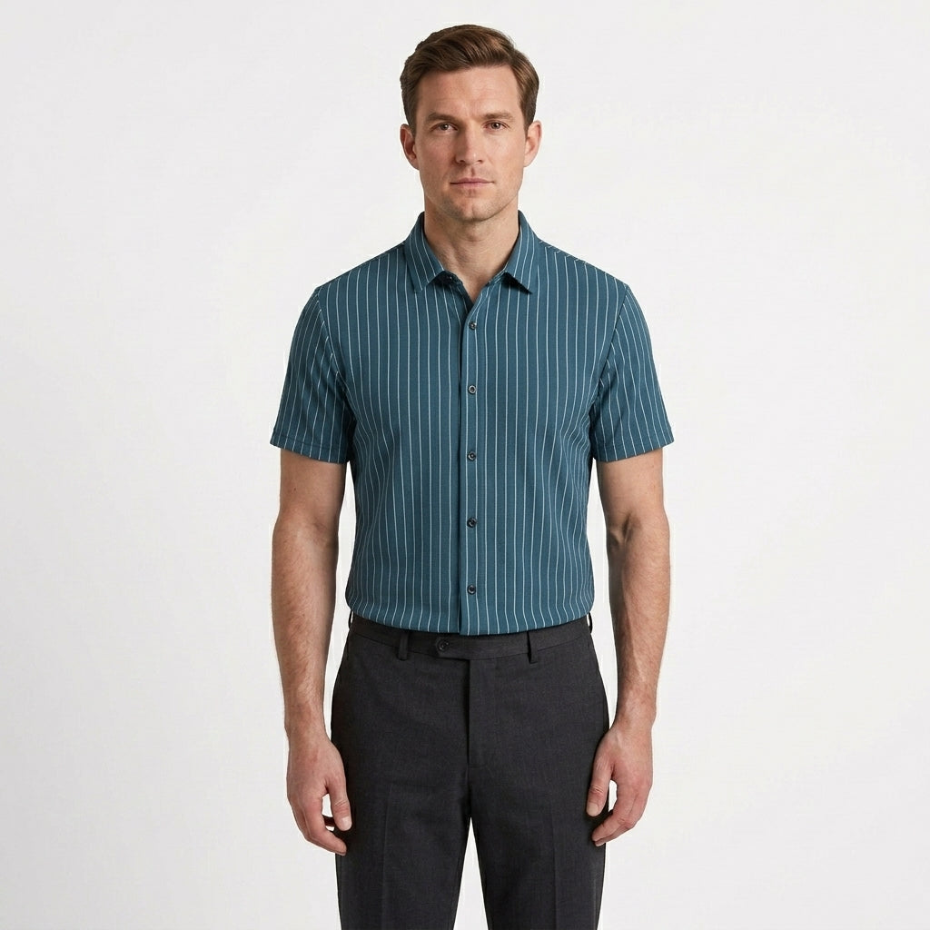 Tailored Striped Polo Shirt For Men