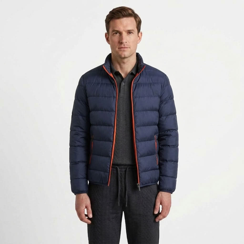 Thickened Stand Collar Winter Jacket For Men