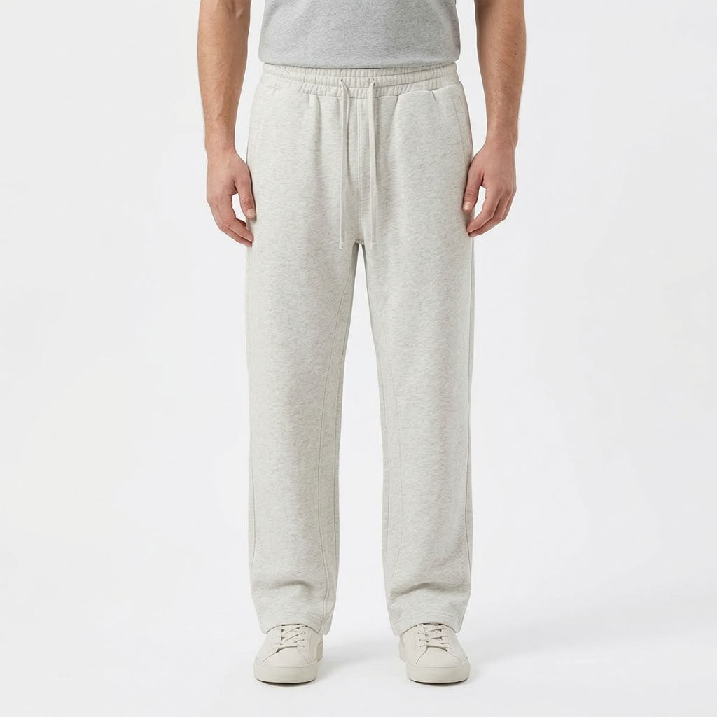 Fleece Lined Straight Leg Sweatpants For Men