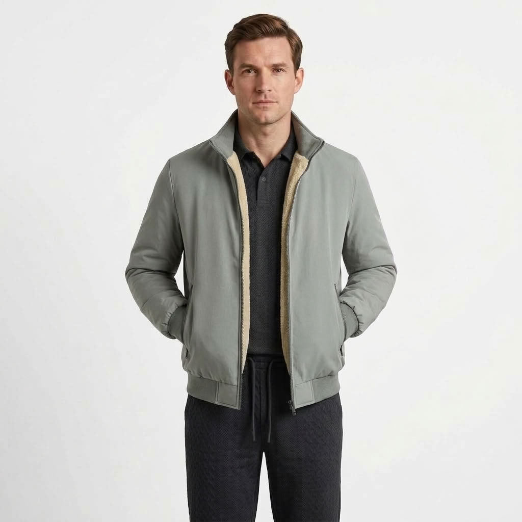 Thickened Stand Collar Winter Jacket For Men