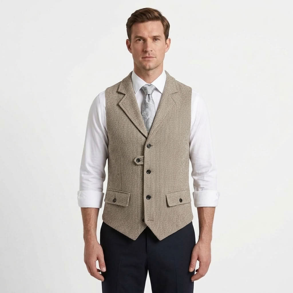 Tailored Vintage Layering Gilet For Men