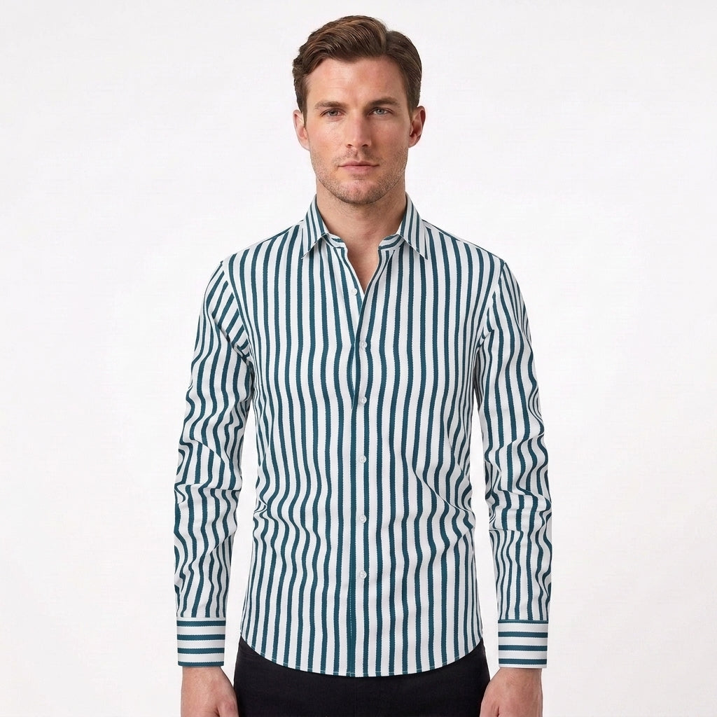 Elegant Business Button-Up Shirt For Men