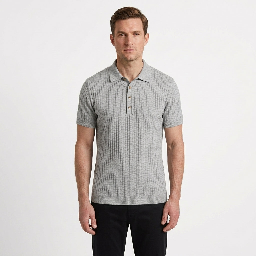 Tailored Striped Polo Shirt For Men