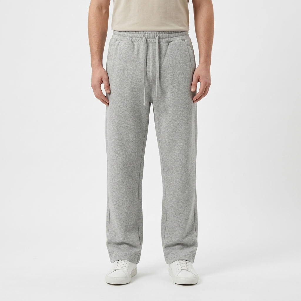 Fleece Lined Straight Leg Sweatpants For Men