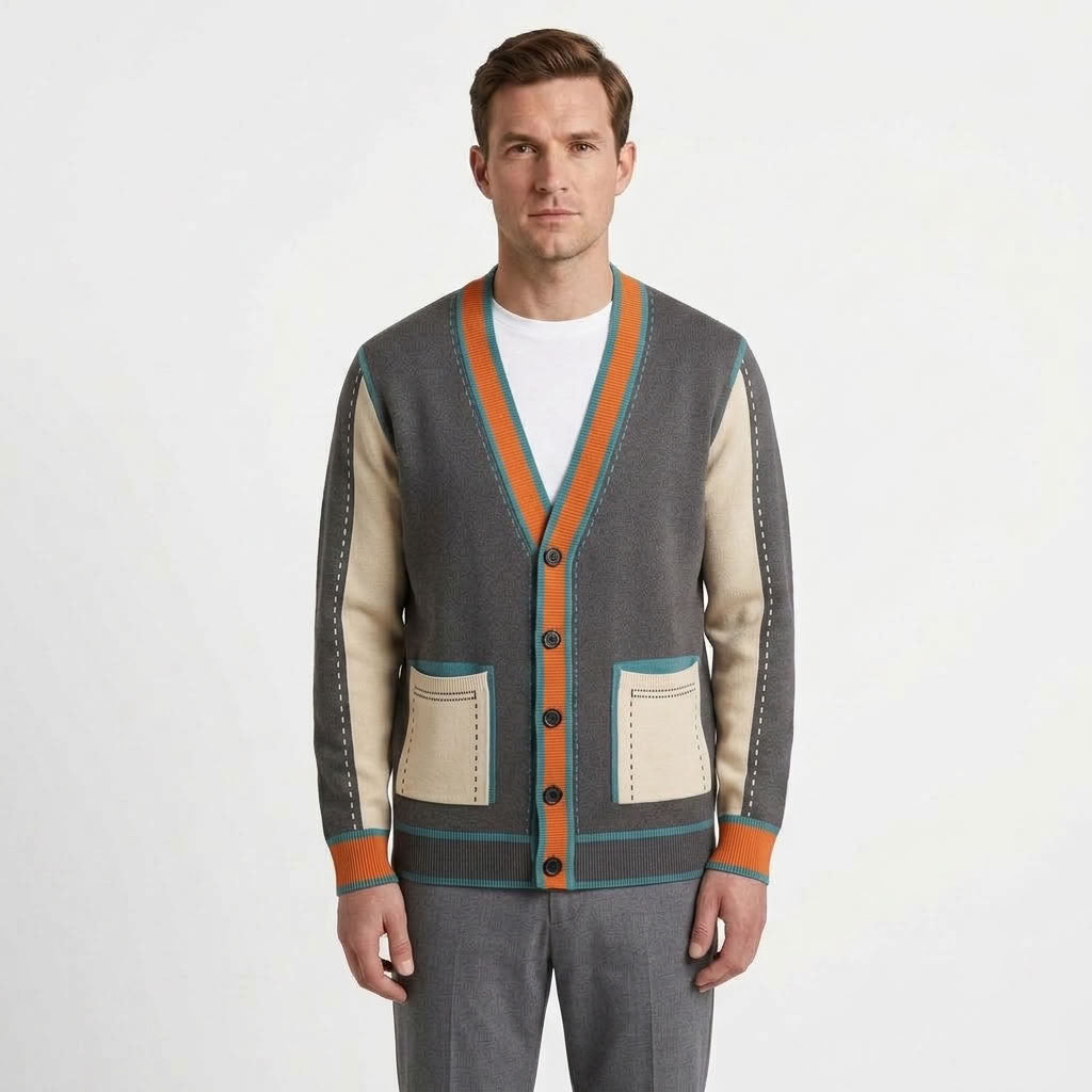Tailored Classic Cardigan For Men