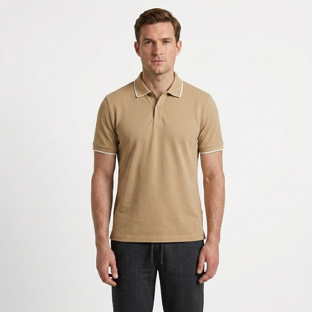 Classic Cotton Polo Shirt For Men