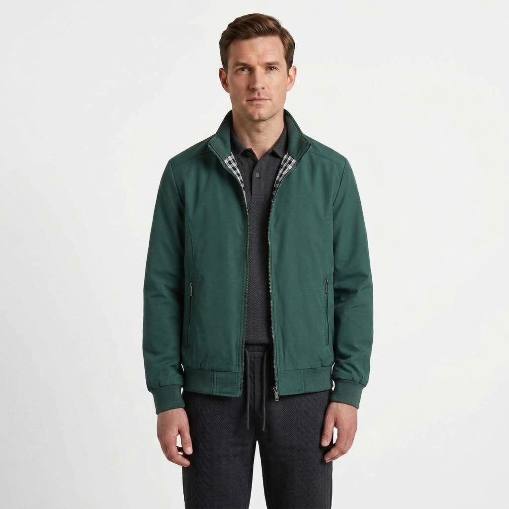 Refined Harrington Bomber Jacket For Men