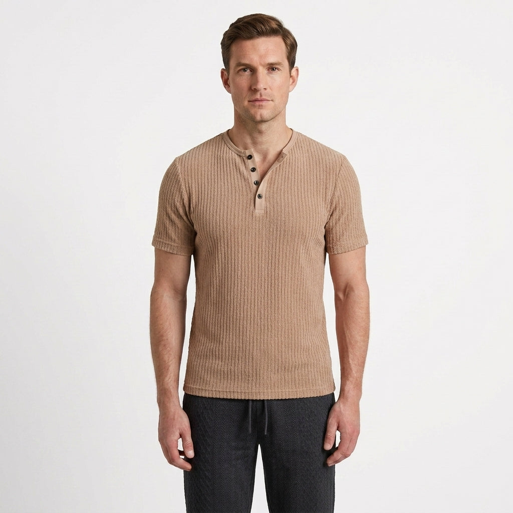 Modern Pattern Detail T-Shirt For Men