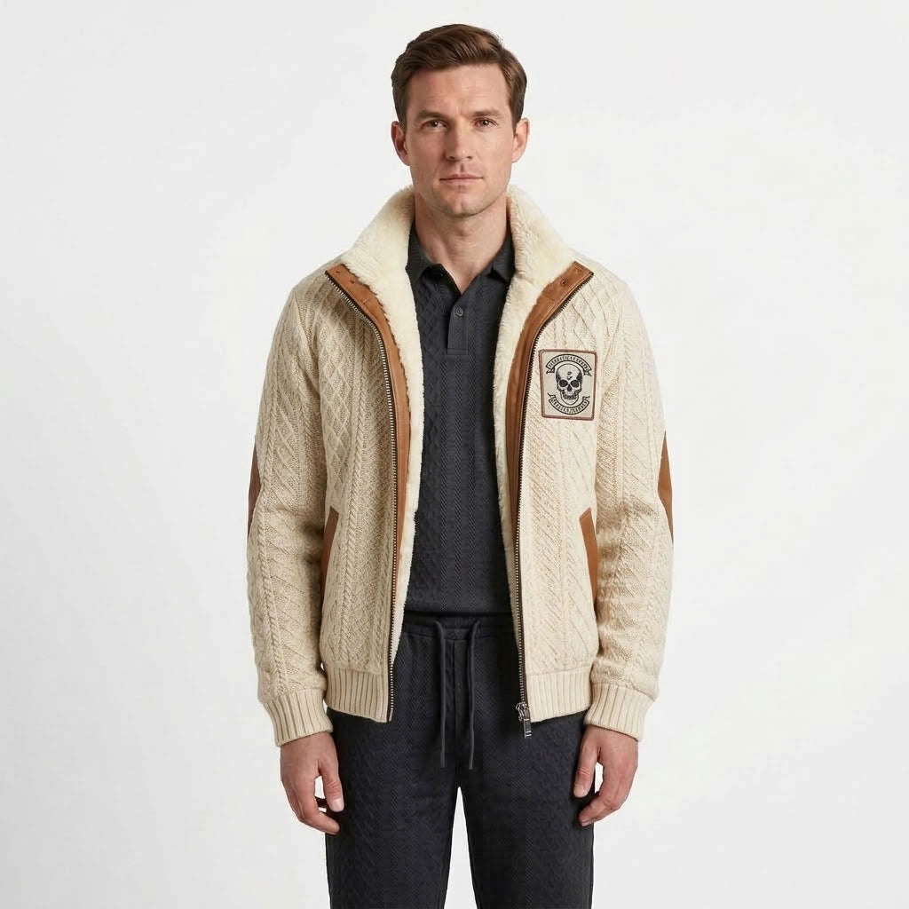 Fleece Lined Hooded Winter Jacket For Men