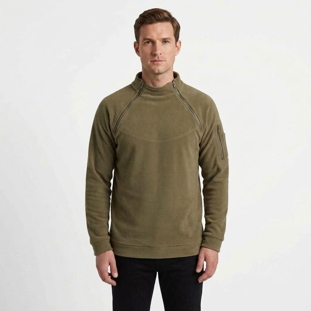 Loose Collar Outdoor Sweater For Men