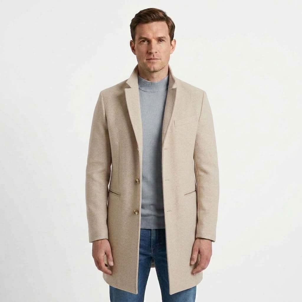 Tailored Formal Overcoat For Men