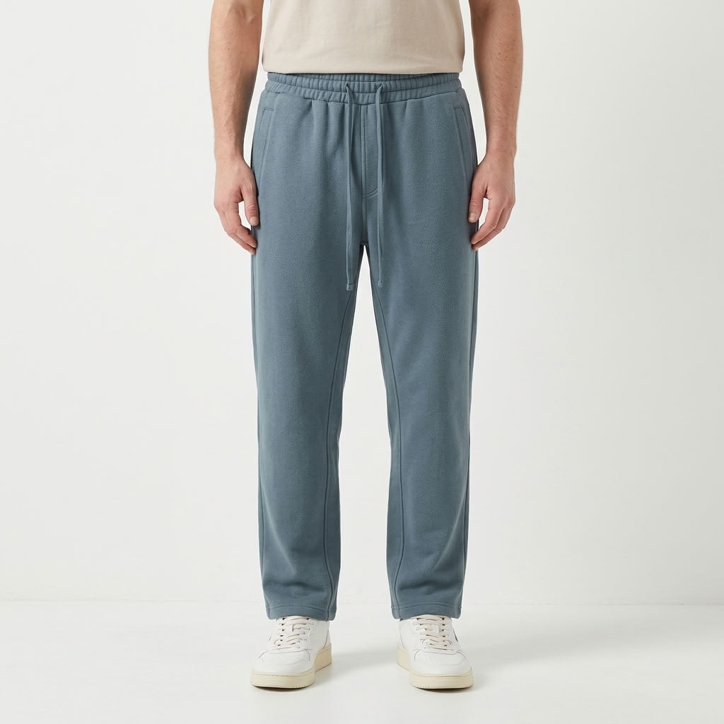 Fleece Lined Straight Leg Sweatpants For Men