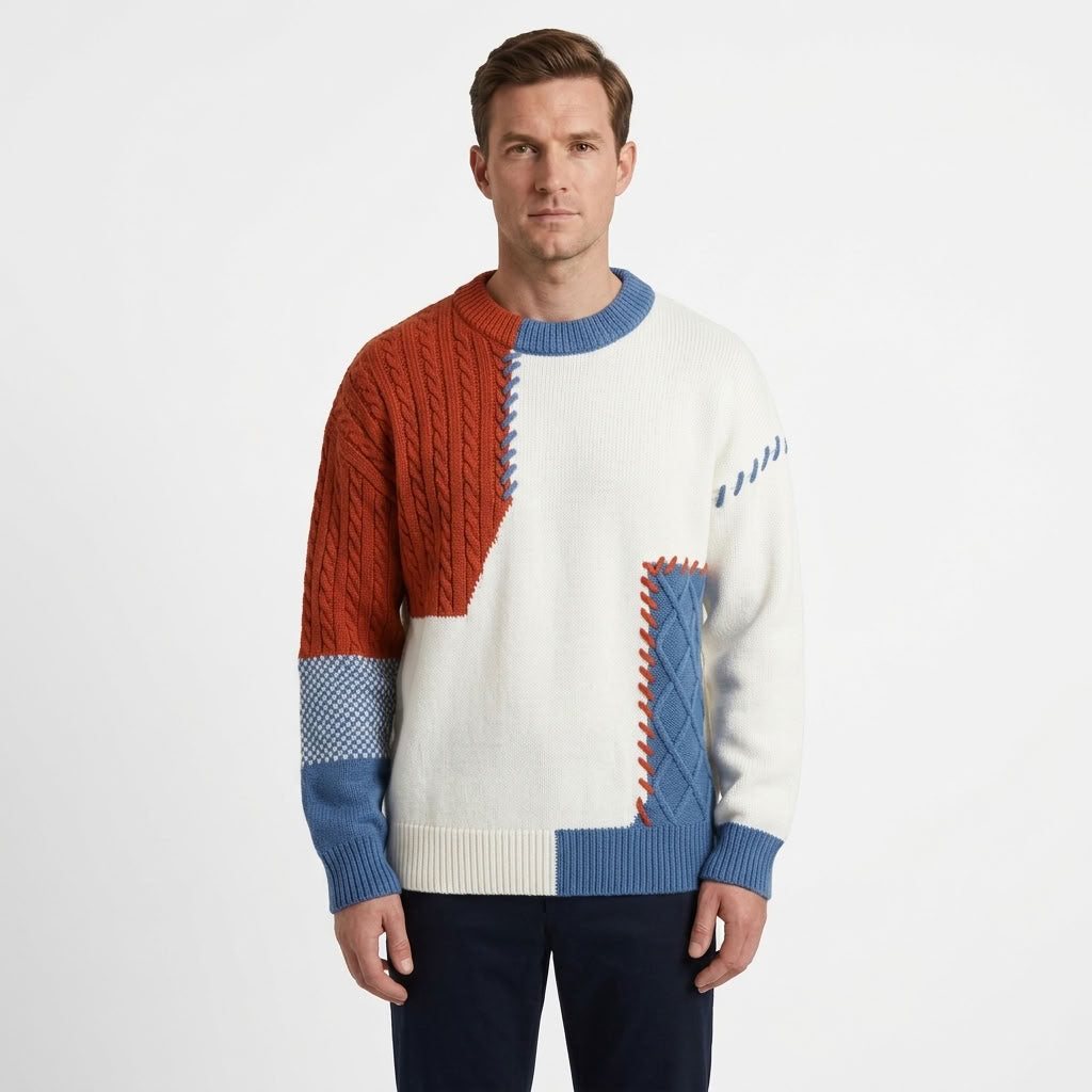 Relaxed Round Neck Sweater For Men