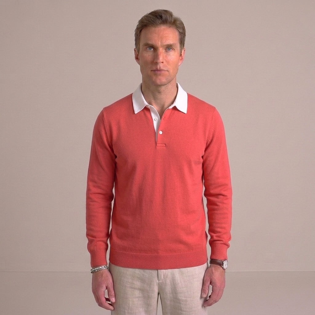 Casual Polo Sweater For Men