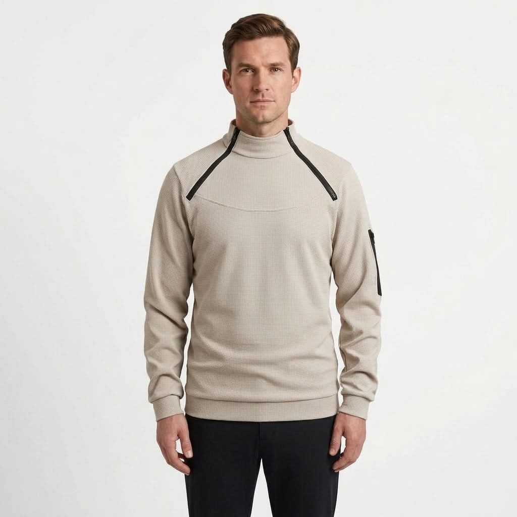 Loose Collar Outdoor Sweater For Men