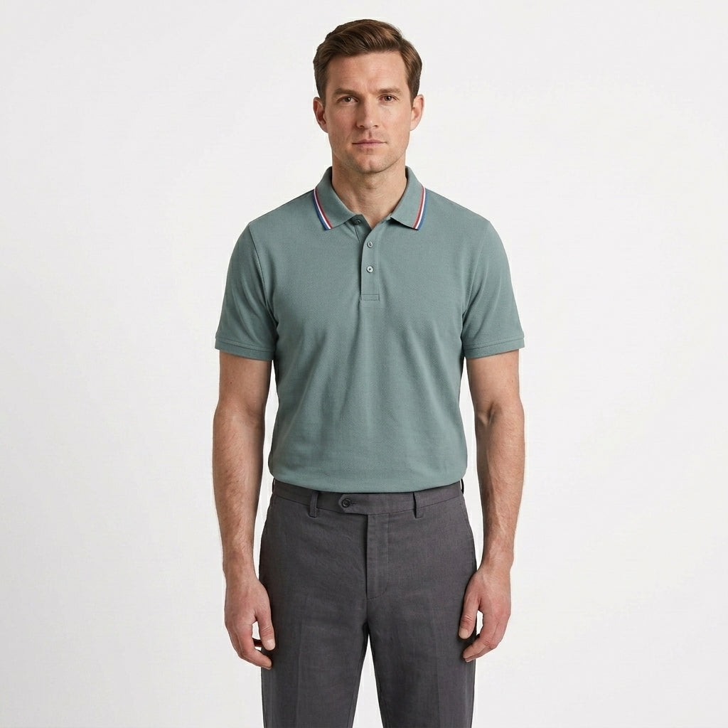 Tailored Lightweight Summer Polo Shirt For Men