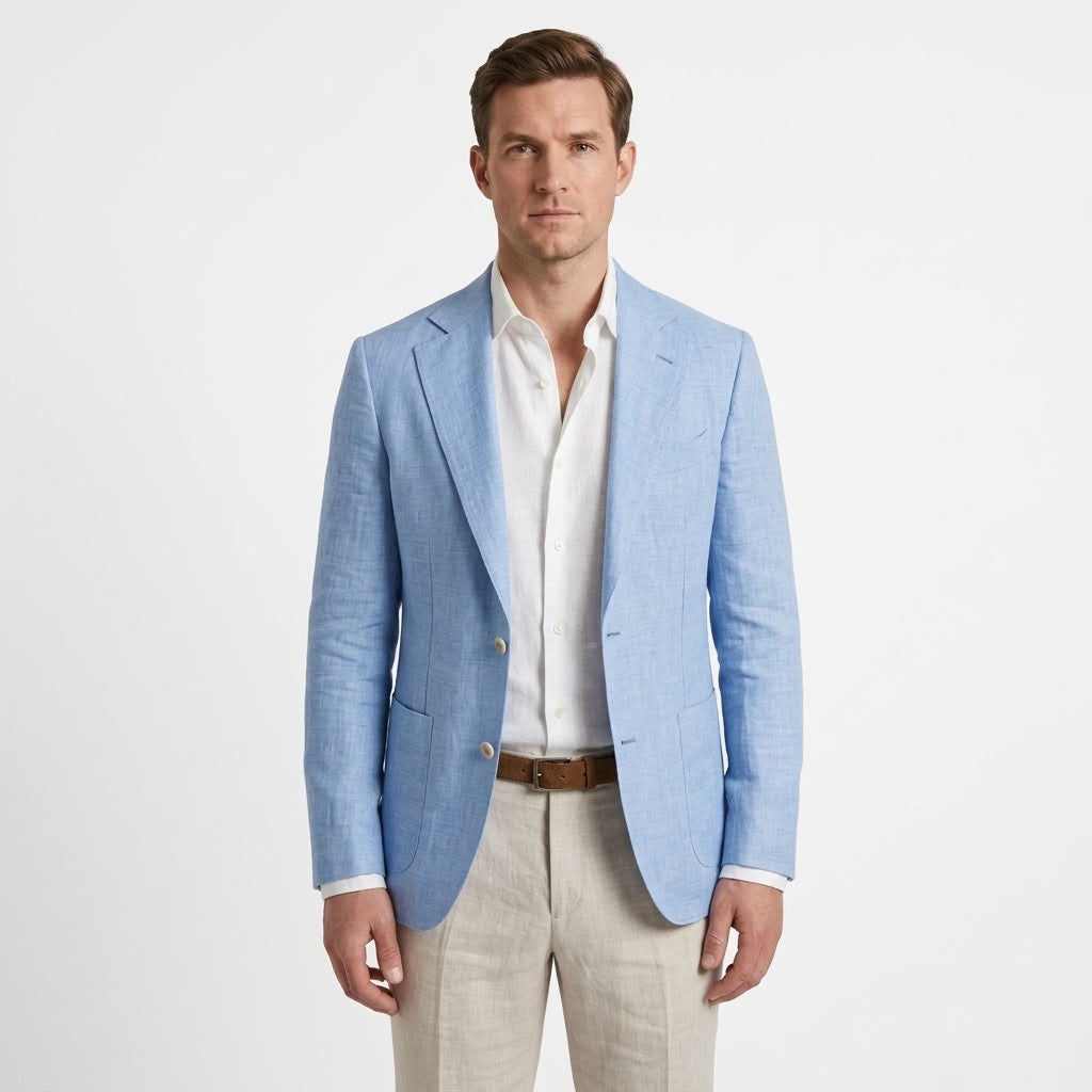 Lightweight Tailored Summer Blazer For Men