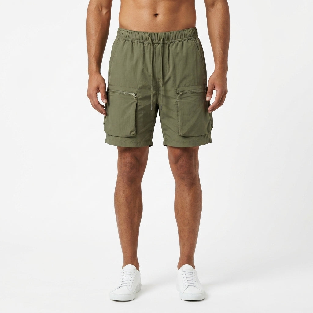 Polished Utility Cargo Shorts For Men