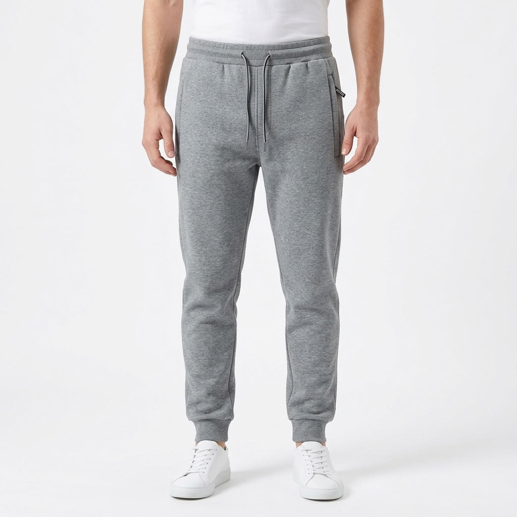 Fleece Lined Straight Leg Sweatpants For Men