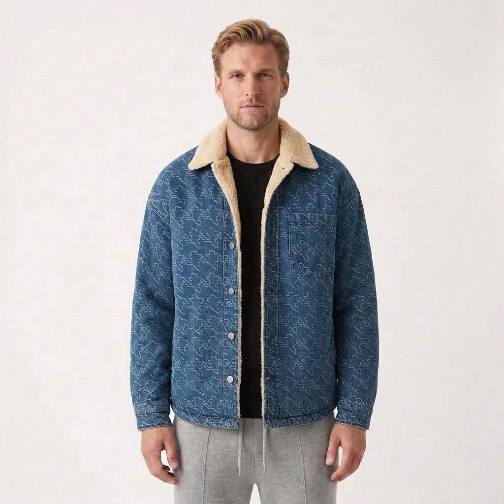 Vintage Detail Layering Jacket For Men