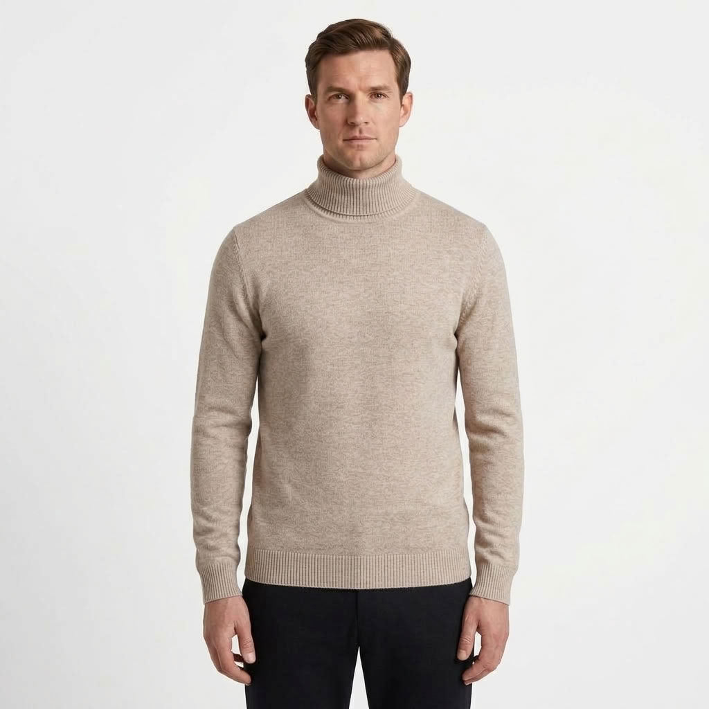Classic Turtleneck Knitted Sweater For Men