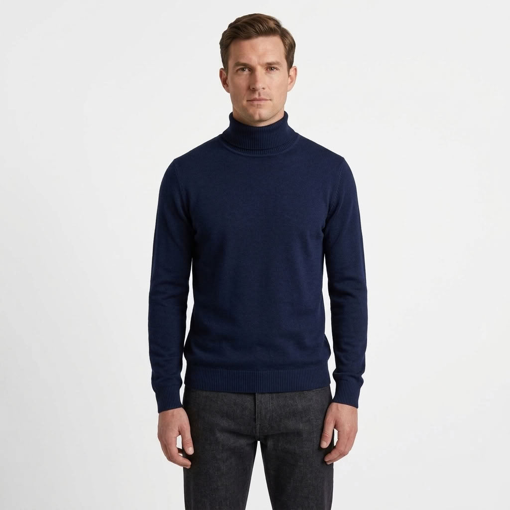 Classic Turtleneck Knitted Sweater For Men