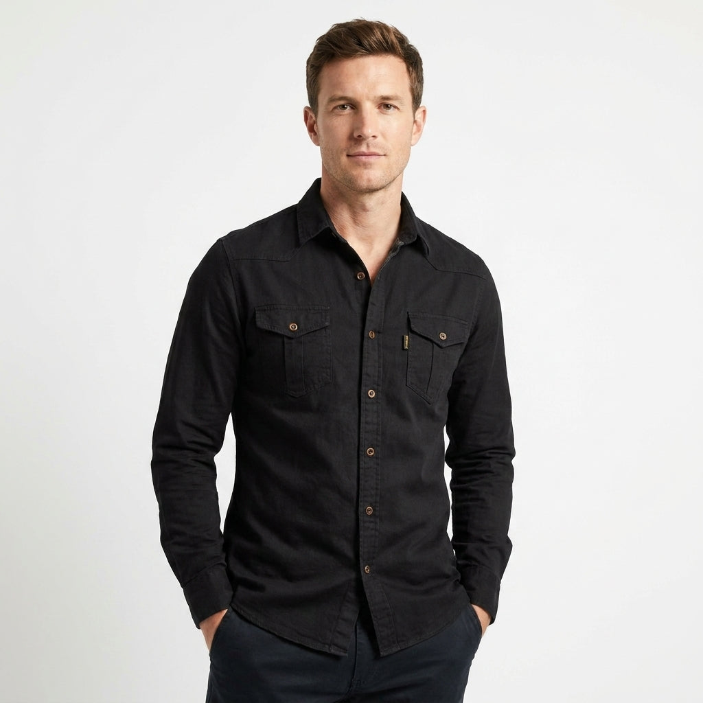 Men’s Slim Fit Denim Shirt