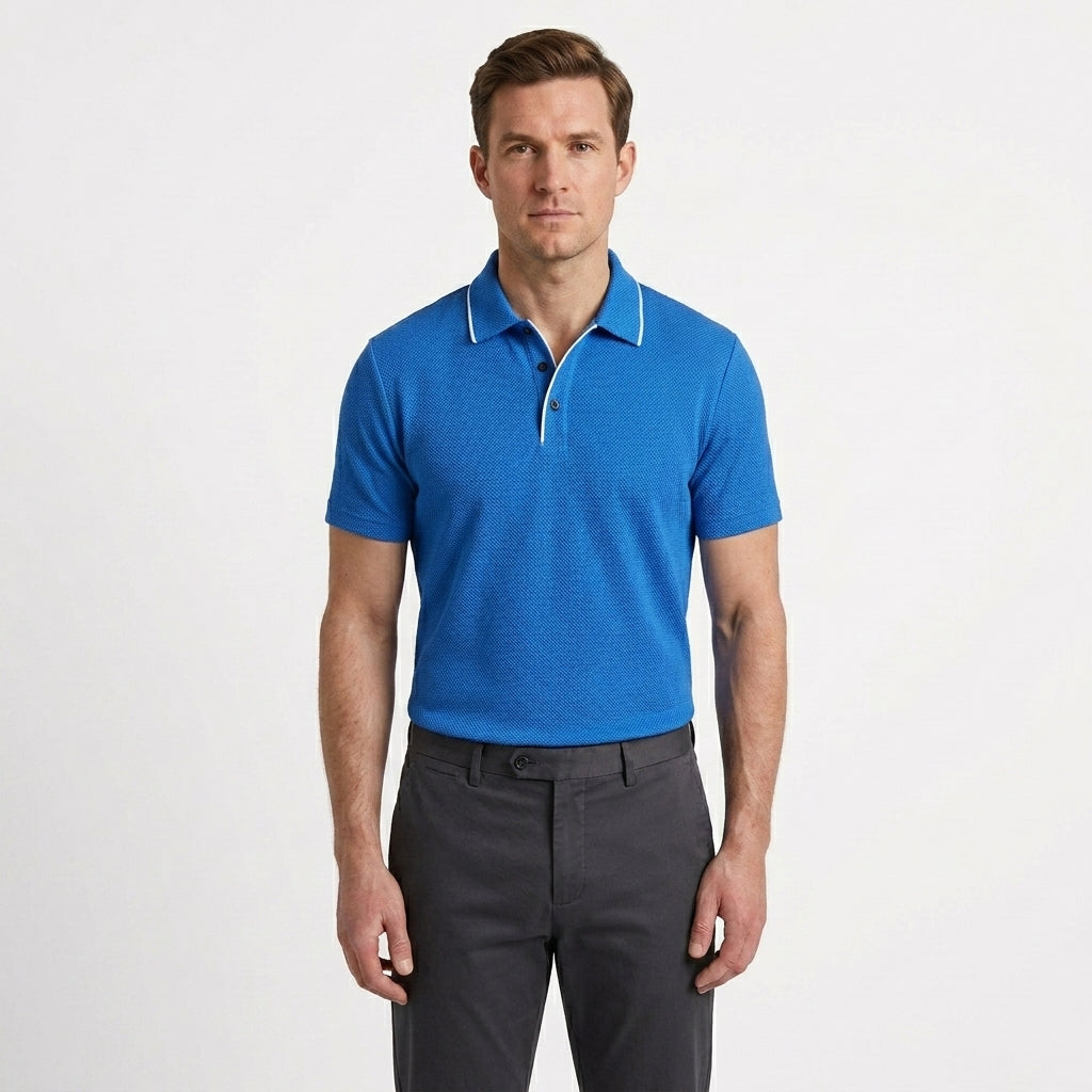 Slim Fit Performance Polo Shirt For Men