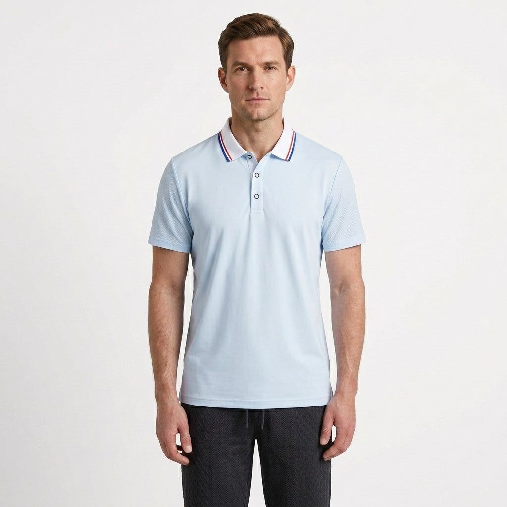 Tailored Lightweight Summer Polo Shirt For Men