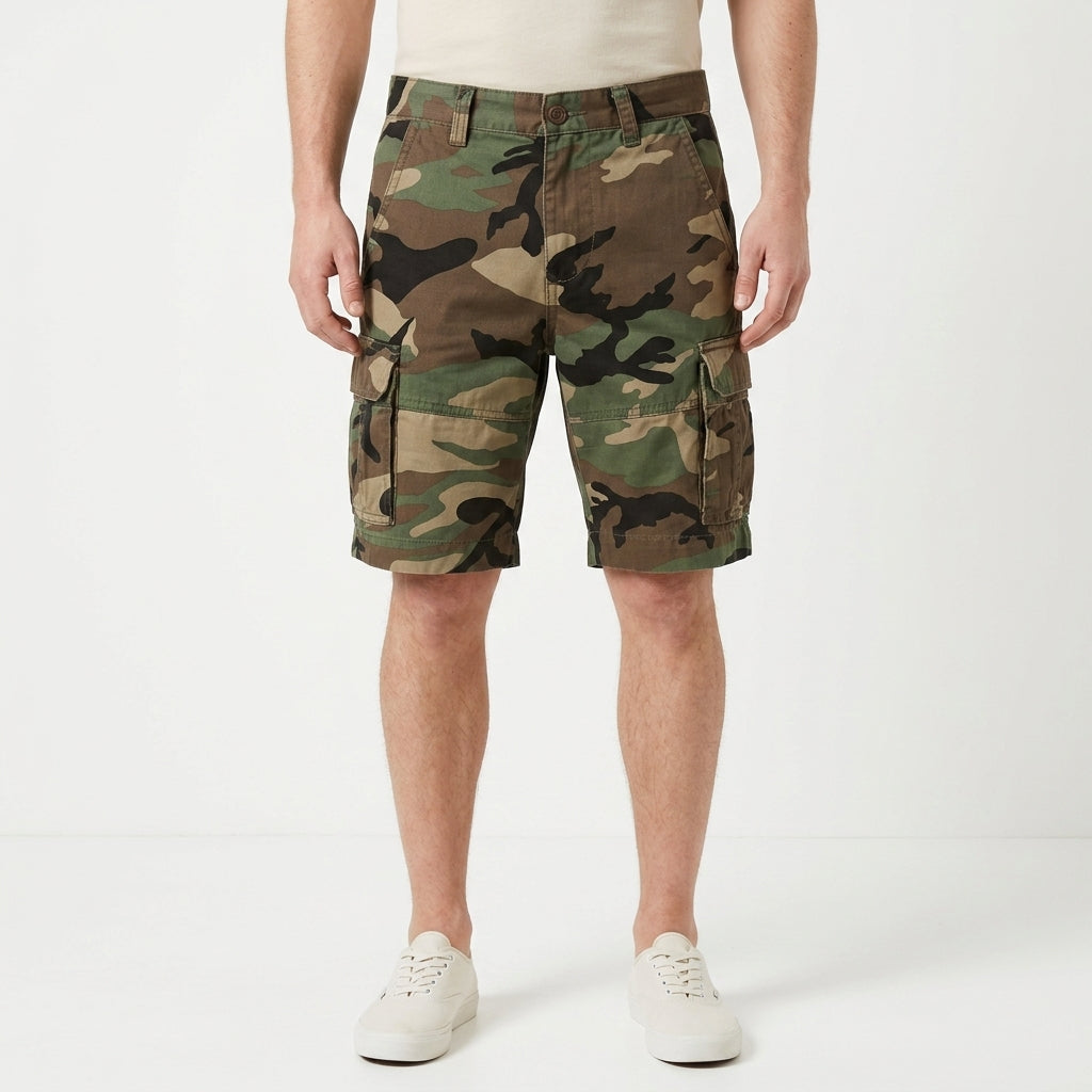 Tailored Utility Cargo Shorts For Men
