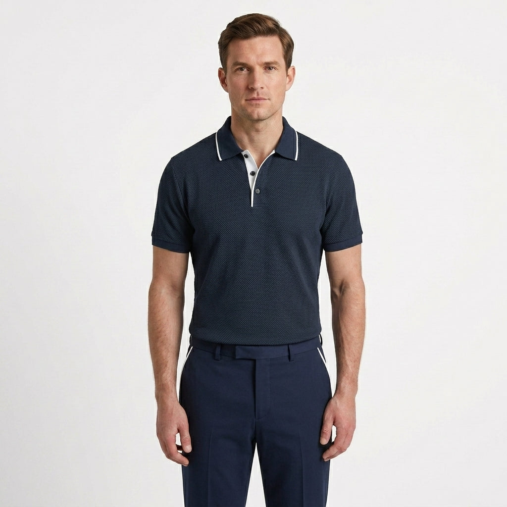 Slim Fit Performance Polo Shirt For Men