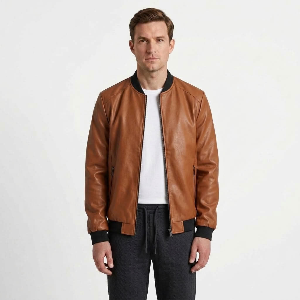 Tailored Biker Zip Jacket For Men
