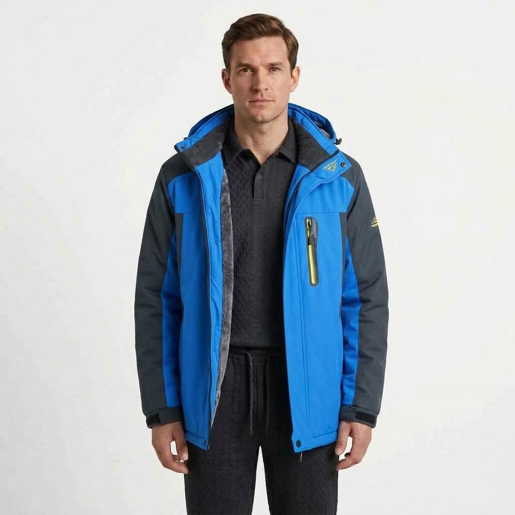 Tailored Weatherproof Hooded Jacket For Men
