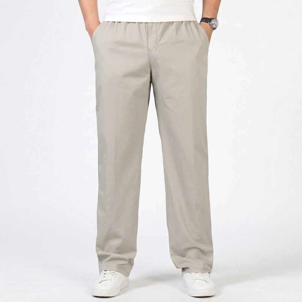 Relaxed Drawstring Summer Pants For Men